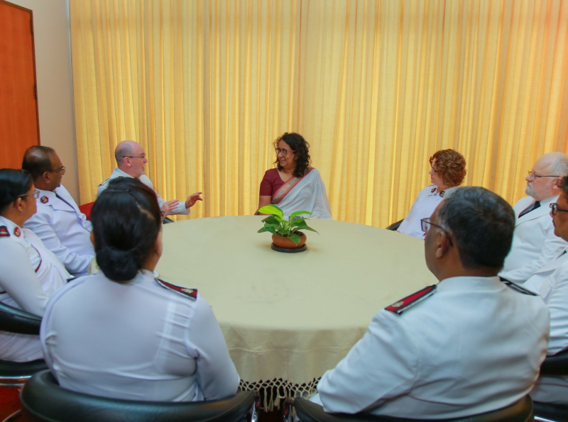 பிரதமர் சர்வதேச இரட்சிப்புப் படைத் (Salvation Army) தலைவர்களைச் சந்தித்தார்