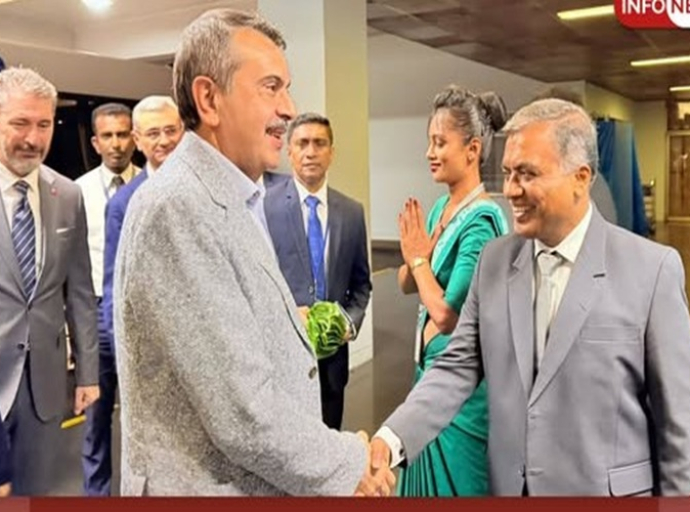 துருக்கி குடியரசின் கல்வி அமைச்சர் நாட்டுக்கு வருகை