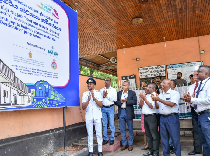 நாரஹேன்பிட்டி புகையிரத நிலையத்தை நவீனமயப்படுத்தும் திட்டம் ஆரம்பம்