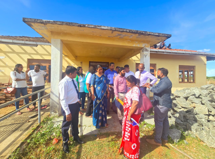 திருகோணமலை மாவட்டத்தின் பகல் நேர பராமரிப்பு நிலையத்தின் வேலைகளை பார்வையிடல்.