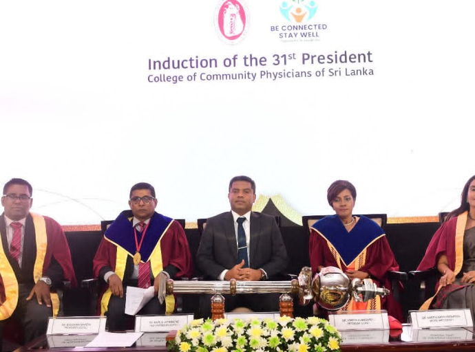 இலங்கை சமூக மருத்துவர்கள் கல்லூரியின் (College of Community Physicians of Sri Lanka – CCPSL) 31 ஆவது தலைவர் நியமனம் 