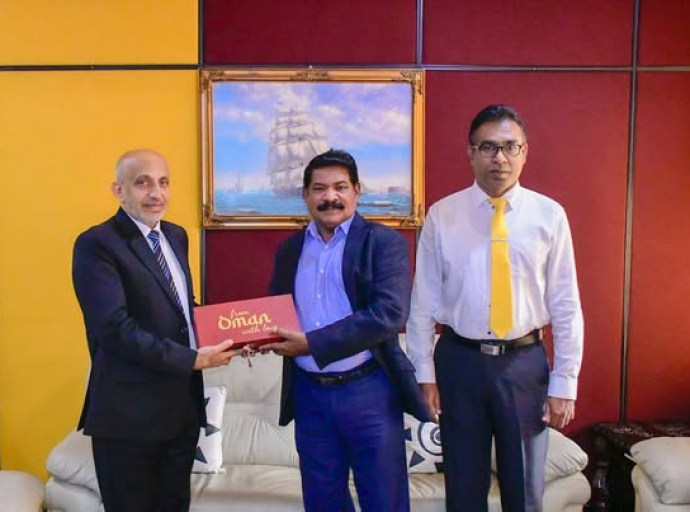 ஓமான் தூதுவர் அஹமட் அலி சயித் அல் ரஷ்தி மற்றும் அமைச்சர் ராமலிங்கம் சந்திரசேகர் இடையில் கலந்துரையாடல்