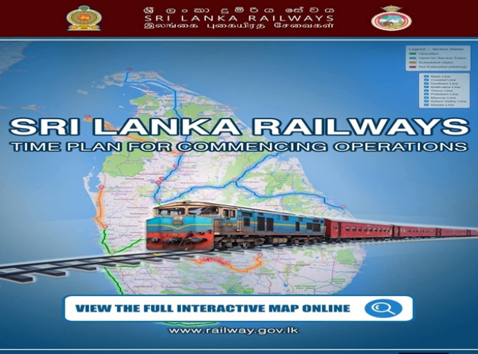 லங்கை புகையிரத திணைக்களம் - சேவைகளை ஆரம்பிப்பதற்கான கால அட்டவணை