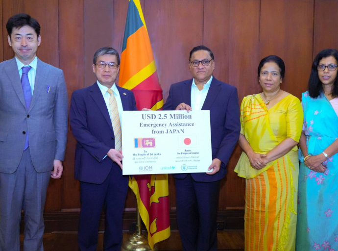 திட்வா சூறாவளியினால் அனர்த்தத்திற்கு உள்ளான இலங்கையை மீண்டும் கட்டியெழுப்ப ஜப்பான் அரசினால் மேலும் 2.5 மில்லியன் அமெரிக்க டொலர் பெறுமதியான உதவி..