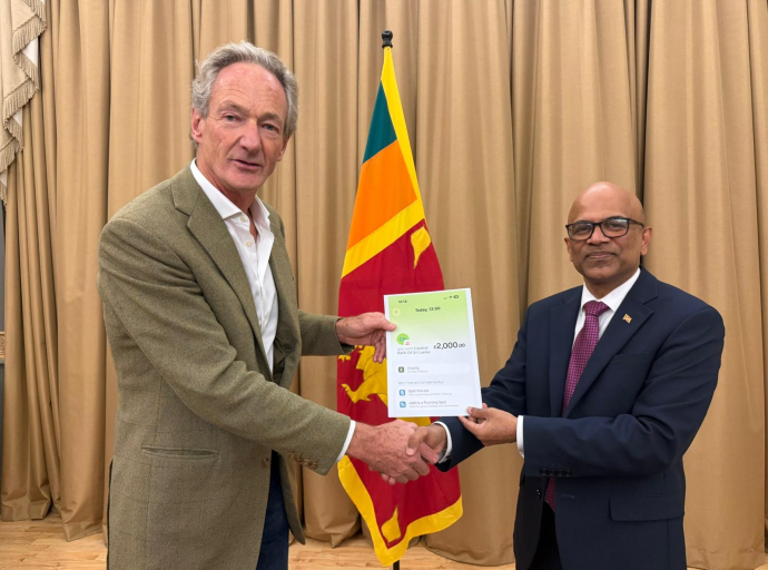 ஐக்கிய இராச்சிய பிரஜை ஒருவரினால் ‘Rebuilding Sri Lanka’ நிதியத்திற்கு விசேட நிதி நன்கொடை