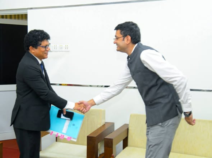 இந்திய உயர் ஸ்தானிகராலயத்தின் சுற்றுச்சூழல், பொருளாதார மற்றும் வணிகப் பிரிவின் அமைச்சரின் ஆலோசகர் மற்றும் சுற்றாடல் அமைச்சர் இடையே சந்திப்பு...