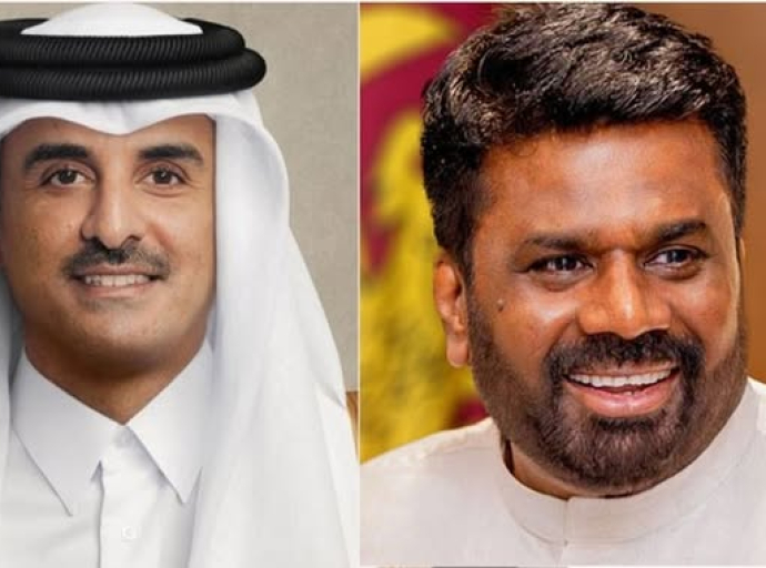 பிராந்திய பாதுகாப்பு மற்றும் வலுசக்தி பாதுகாப்பு குறித்து ஜனாதிபதிக்கும் கத்தார் அமீருக்கும் இடையில் கலந்துரையாடல்