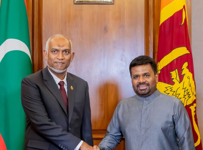 இலங்கை - மாலைதீவு ஜனாதிபதிகளுக்கு இடையில் இருதரப்பு பேச்சுவார்த்தை
