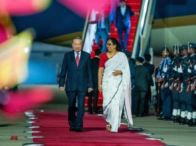 வியட்நாம் சோசலிசக் குடியரசின் ஜனாதிபதி அரசமுறைப் பயணத்திற்காக நாட்டிற்கு வருகை தந்தார்