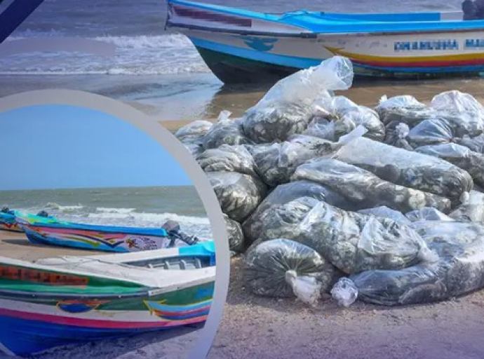 கடல் வழியாக சட்டவிரோதமான முறையில் கடத்தப்பட்ட 60,000 இற்கும் அதிகமான கடல் அட்டைகளுடன் 26 சந்தேக நபர்கள் கடற்படையினரால் கைது